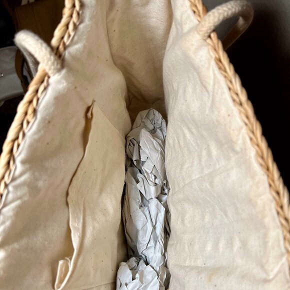 Multicolor Wicker Tote Bag - Picture 2 of 2